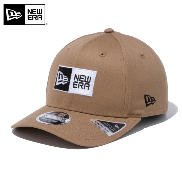 ★只今10％OFF★【メーカー取次】NEW ERA ニューエラ 9FIFTY Stretch Snap ストレッチスナップ ボックスロゴ カーキ キャップ 14524913【T】
