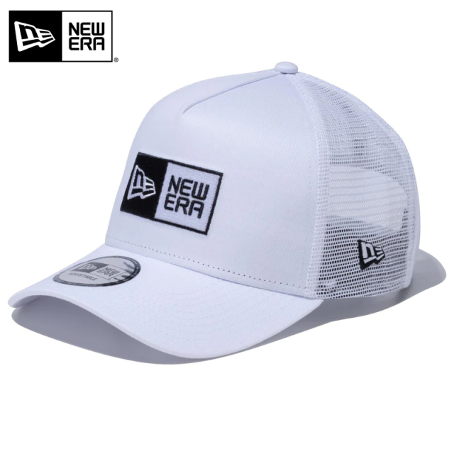 ★只今10％OFF★【メーカー取次】NEW ERA ニューエラ 9FORTY A-Frame トラッカー ボックスロゴ ホワイト キャップ 14524999【T】