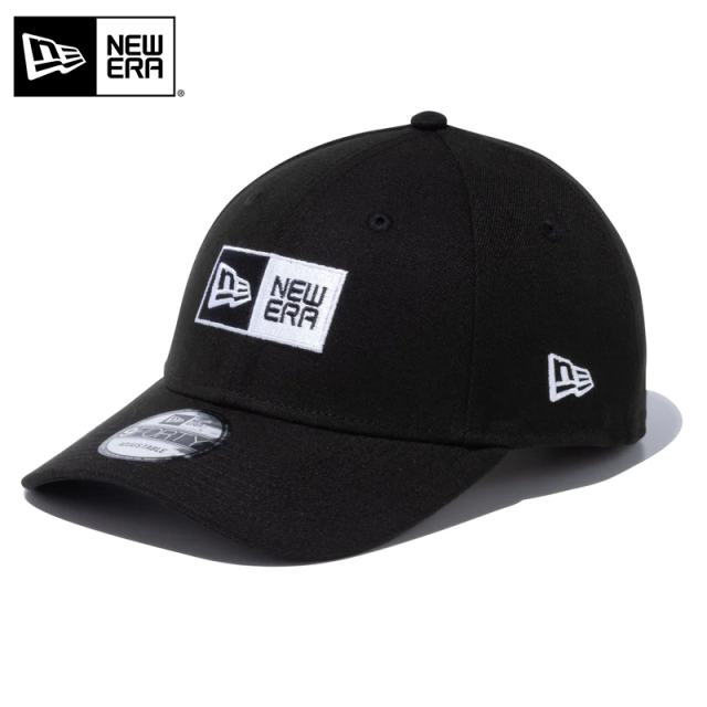 ★只今10％OFF★【メーカー取次】NEW ERA ニューエラ 9FORTY ボックスロゴ ブラック キャップ 14525030【T】