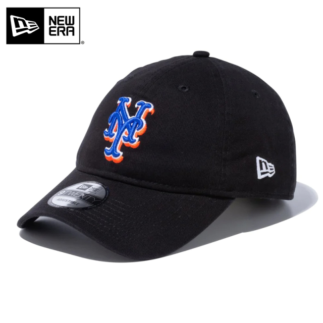 ★只今10％OFF★【メーカー取次】NEW ERA ニューエラ 9TWENTY ウォッシュドコットン ニューヨーク・メッツ ブラック 13552113 キャップ 【キャンペーン対象外】【R】