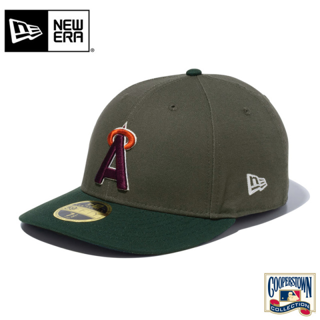 ★大幅割引中★【即日出荷対応】NEW ERA ニューエラ 14109469 LP 59FIFTY Duck Canvas カリフォルニア・エンゼルス モス ダークグリーンバイザーキャップ【キャンペーン対象外】【T】