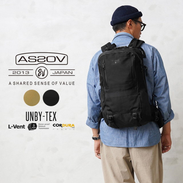 ☆大幅割引中☆【即日出荷対応】AS2OV アッソブ 141600 WATER PROOF CORDURA 305D DAY PACK バックパック【キャンペーン対象外】【T】