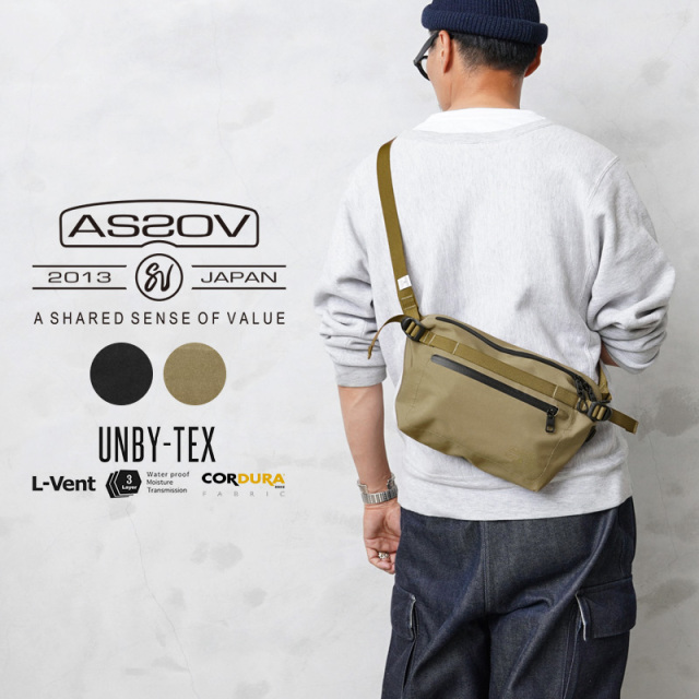 【即日出荷対応】AS2OV アッソブ 141607 WATER PROOF CORDURA 305D FANNY PACK ファニーパック / ボディバッグ【キャンペーン対象外】【T】