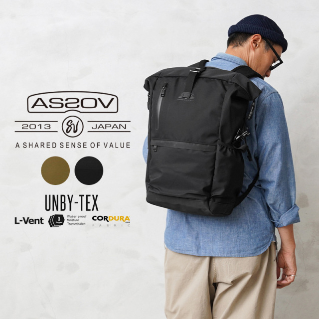 【即日出荷対応】AS2OV アッソブ 141609 WATER PROOF CORDURA 305D ROLL BAG バックパック / トートバッグ【キャンペーン対象外】【T】