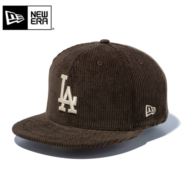 【即日出荷対応】NEW ERA ニューエラ 14307721 59FIFTY MLB Corduroy コーデュロイ ロサンゼルス・ドジャース ダークブラウン キャップ【キャンペーン対象外】【T】 