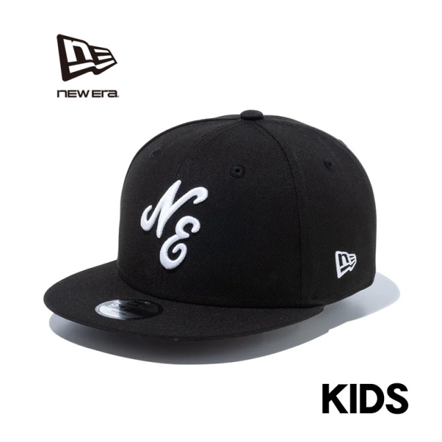 ★只今10％OFF★【メーカー取次】NEW ERA ニューエラ 14524535 キッズ Youth 9FIFTY クラシックロゴ ブラック × ホワイト キャップ【キャンペーン対象外】【T】