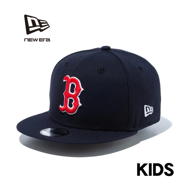 ★只今10％OFF★【メーカー取次】NEW ERA ニューエラ 14524541 キッズ Youth 9FIFTY ボストン・レッドソックス ネイビー キャップ【キャンペーン対象外】【T】