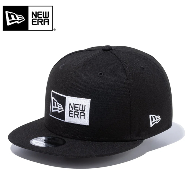 ★只今10％OFF★【メーカー取次】NEW ERA ニューエラ 14524966 9FIFTY ボックスロゴ ブラック × ホワイト キャップ【キャンペーン対象外】【T】