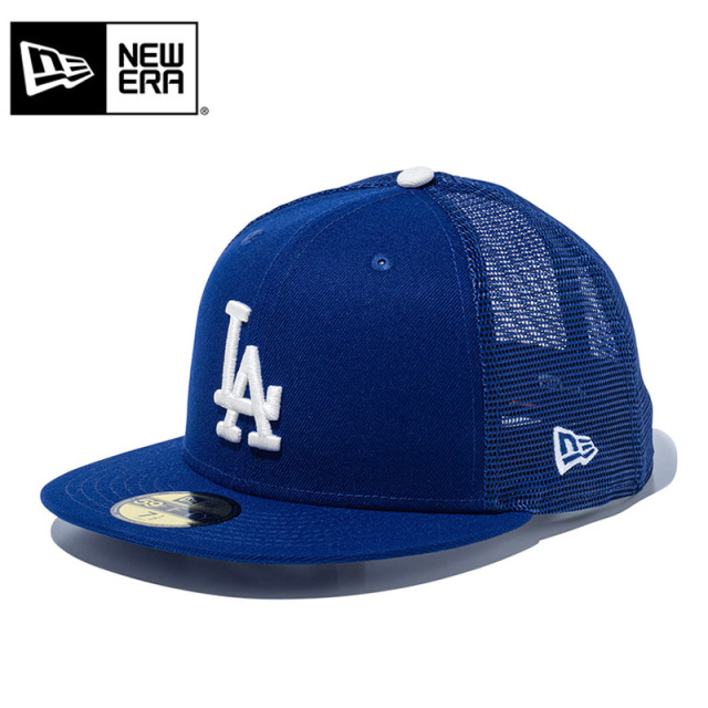 ★只今10％OFF★【メーカー取次】NEW ERA ニューエラ 14525154 59FIFTY トラッカー ロサンゼルス・ドジャース ダークロイヤル × ホワイト キャップ【キャンペーン対象外】【T】