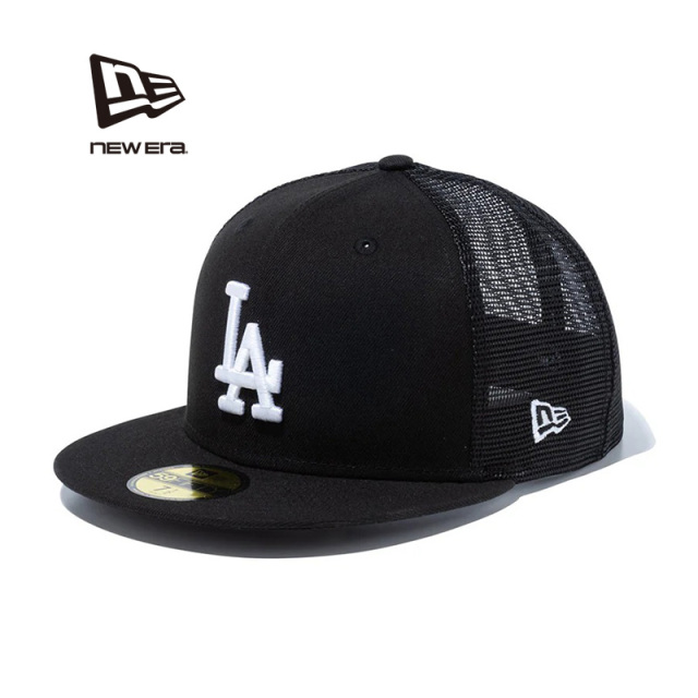 【メーカー取次】NEW ERA ニューエラ 14525155 59FIFTY トラッカー ロサンゼルス・ドジャース ブラック×ホワイト キャップ【キャンペーン対象外】【R】