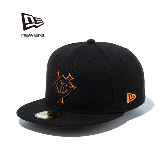 【メーカー取次】NEW ERA ニューエラ 14525164 59FIFTY 読売ジャイアンツ ブラック×ブラック/オレンジ キャップ【キャンペーン対象外】【R】
