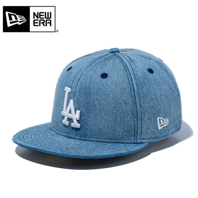 ★只今10％OFF★【メーカー取次】NEW ERA ニューエラ 14525217 59FIFTY ロサンゼルス・ドジャース ウォッシュドデニム × ホワイトキャップ【キャンペーン対象外】【T】