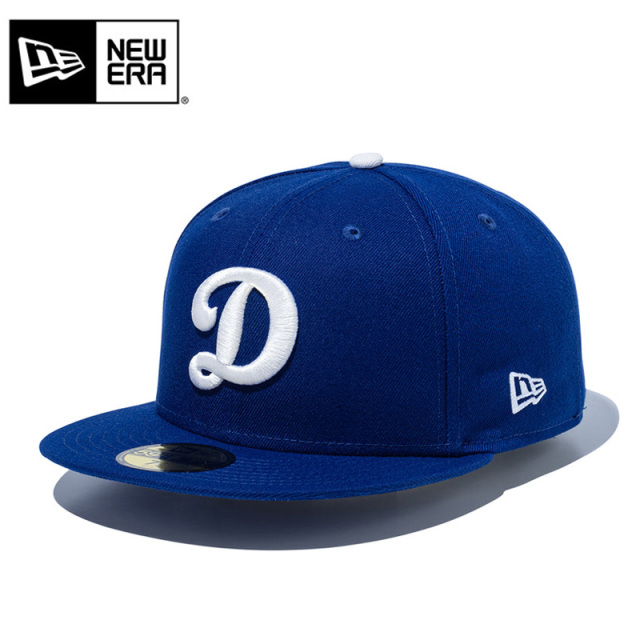 ★只今10％OFF★【メーカー取次】NEW ERA ニューエラ 14525220 59FIFTY ロサンゼルス・ドジャース Dロゴ ダークロイヤル × ホワイト キャップ【キャンペーン対象外】【T】