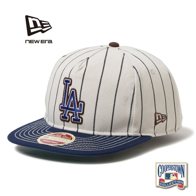 【即日出荷対応】NEW ERA ニューエラ 14693485 19TWENTY Heritage Stripe ロサンゼルス・ドジャース クーパーズタウン オーシャンサイドブルー キャップ【キャンペーン対象外】【T】