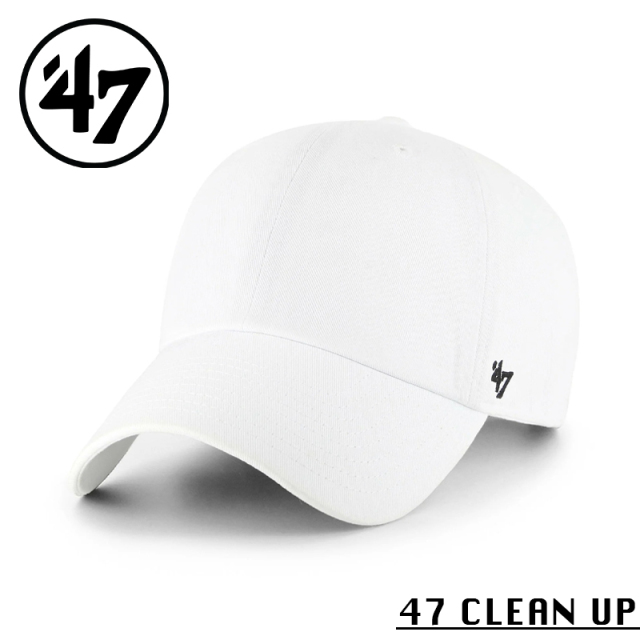 ★カートで割引対象品★【メーカー取次】’47 Brand フォーティーセブン・ブランド 14751061 47 CLEAN UP クラシック ホワイト【Sx】【R】