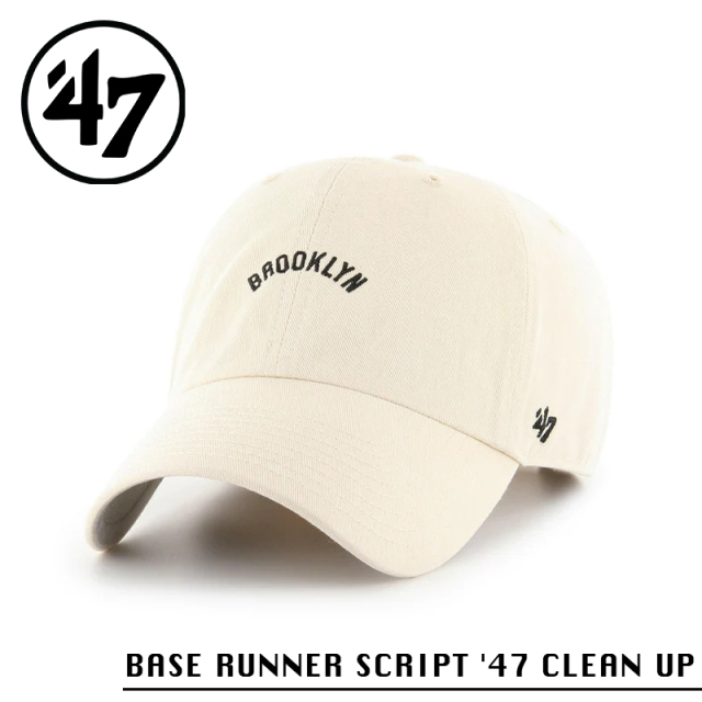 ★カートで割引対象品★【メーカー取次】’47 Brand フォーティーセブン・ブランド 14751095 BASE RUNNER SCRIPT ’47 CLEAN UP ロサンゼルス・ドジャース ナチュラル【Sx】【R】
