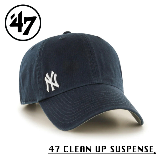 ★カートで割引対象品★【メーカー取次】’47 Brand フォーティーセブン・ブランド 14751113 ’47 CLEAN UP SUSPENSE ニューヨーク・ヤンキース ネイビー【Sx】【R】