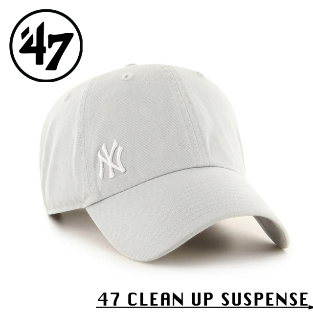 ★カートで割引対象品★【メーカー取次】’47 Brand フォーティーセブン・ブランド 14751116 ’47 CLEAN UP SUSPENSE ニューヨーク・ヤンキース グレー【Sx】【R】