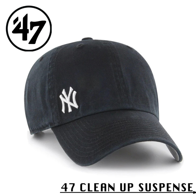 ★カートで割引対象品★【メーカー取次】’47 Brand フォーティーセブン・ブランド 14751117 ’47 CLEAN UP SUSPENSE ニューヨーク・ヤンキース ブラック【Sx】【R】