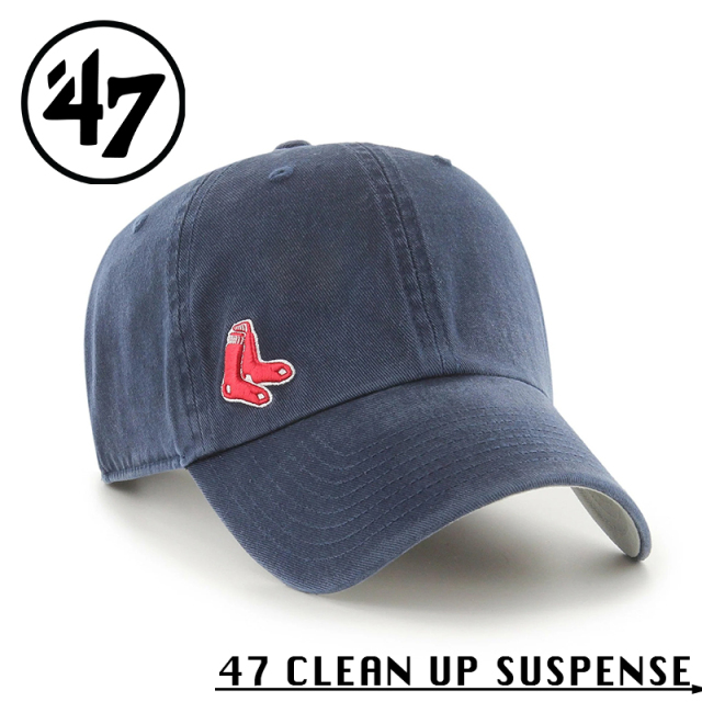 ★カートで割引対象品★【メーカー取次】’47 Brand フォーティーセブン・ブランド 14751119 47 CLEAN UP SUSPENSE ボストン・レッドソックス ネイビー【Sx】【R】
