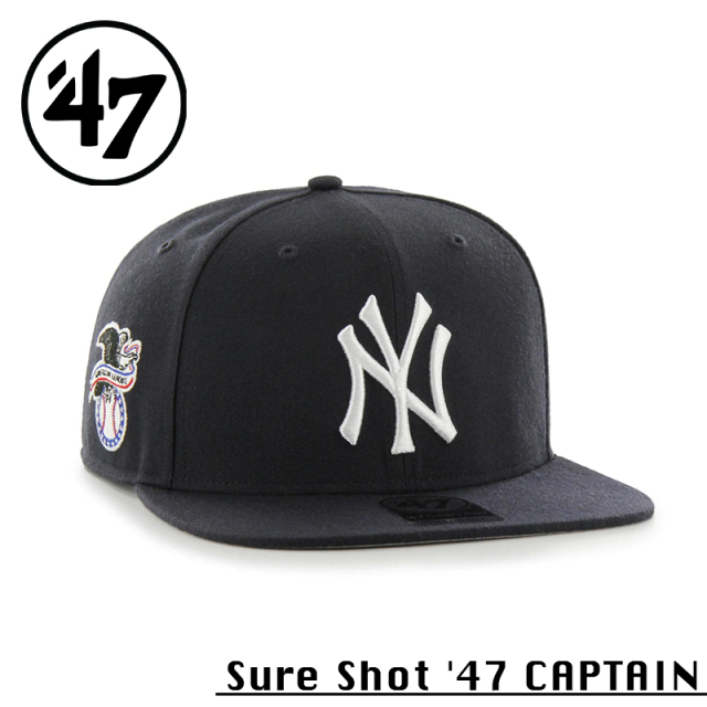 ★カートで割引対象品★【メーカー取次】’47 Brand フォーティーセブン・ブランド 14751124 47 CAPTAIN Sure Shot ニューヨーク・ヤンキース ネイビー【Sx】【R】