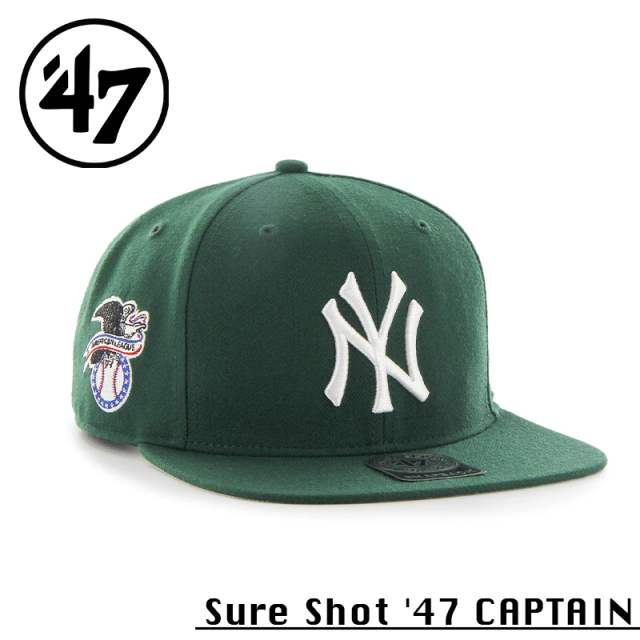 ★カートで割引対象品★【メーカー取次】’47 Brand フォーティーセブン・ブランド 14751125 47 CAPTAIN Sure Shot ニューヨーク・ヤンキース ダークグリーン【Sx】【R】
