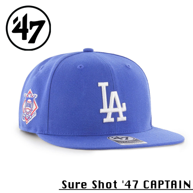 ★カートで割引対象品★【メーカー取次】’47 Brand フォーティーセブン・ブランド 14751128 47 CAPTAIN Sure Shot ロサンゼルス・ドジャース ロイヤル【Sx】【R】