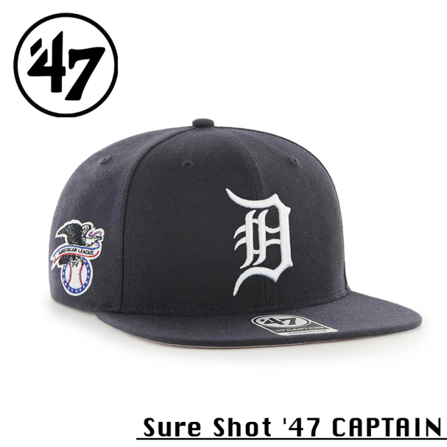 ★カートで割引対象品★【メーカー取次】’47 Brand フォーティーセブン・ブランド 14751131 47 CAPTAIN Sure Shot デトロイト・タイガース ネイビー【Sx】【R】