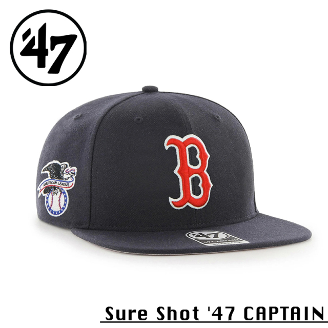 ★カートで割引対象品★【メーカー取次】’47 Brand フォーティーセブン・ブランド 14751133 47 CAPTAIN Sure Shot ボストン・レッドソックス ネイビー【Sx】【R】