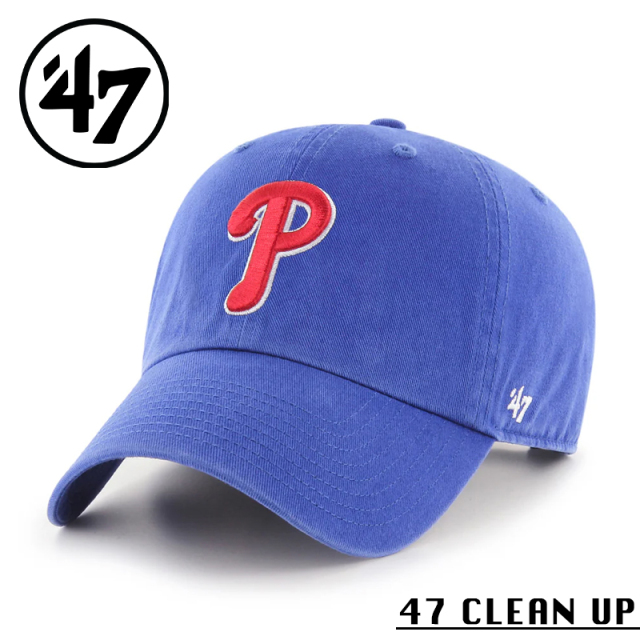 【メーカー取次】’47 Brand フォーティーセブン・ブランド 14751155 47 CLEAN UP フィラデルフィア・フィリーズ キャップ ロイヤル【Sx】【R】