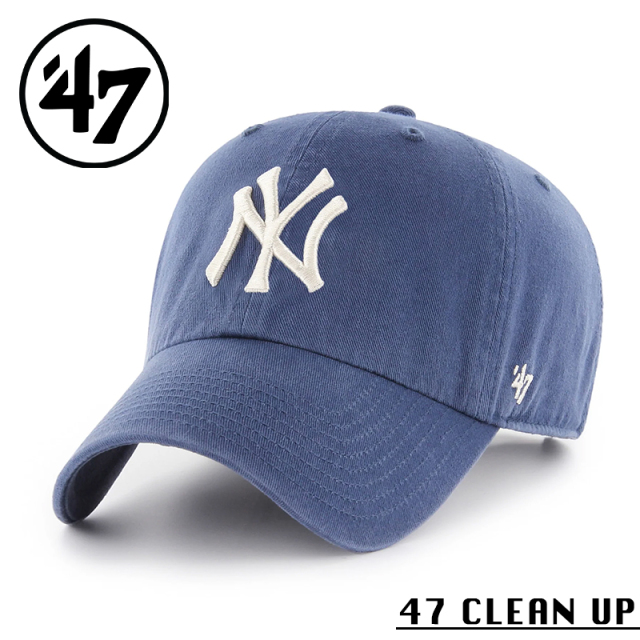 ★カートで割引対象品★【メーカー取次】’47 Brand フォーティーセブン・ブランド 14751159 47 CLEAN UP ニューヨーク・ヤンキース ティンバーブルー【Sx】【R】