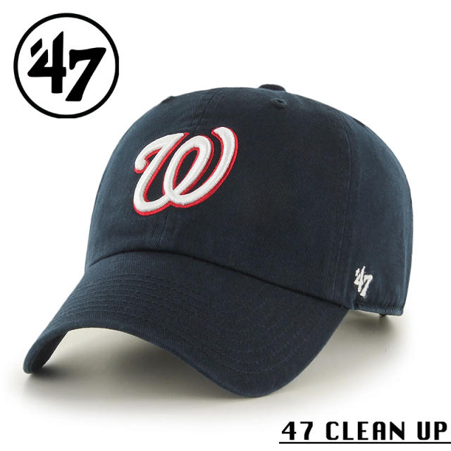 ★カートで割引対象品★【メーカー取次】’47 Brand フォーティーセブン・ブランド 14751194 47 CLEAN UP ワシントン・ナショナルズ ネイビー【Sx】【R】