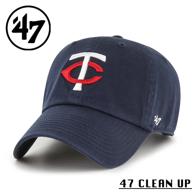 ★カートで割引対象品★【メーカー取次】’47 Brand フォーティーセブン・ブランド 14751195 47 CLEAN UP ミネソタ・ツインズ ネイビー【Sx】【R】