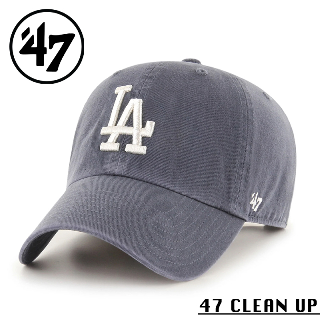 ★カートで割引対象品★【メーカー取次】’47 Brand フォーティーセブン・ブランド 14751198 47 CLEAN UP ロサンゼルス・ドジャース ヴィンテージネイビー【Sx】【R】