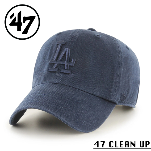 ★カートで割引対象品★【メーカー取次】’47 Brand フォーティーセブン・ブランド 14751202 47 CLEAN UP ロサンゼルス・ドジャース ネイビー【Sx】【R】