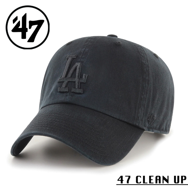★カートで割引対象品★【メーカー取次】’47 Brand フォーティーセブン・ブランド 14751209 47 CLEAN UP ロサンゼルス・ドジャース ブラック【Sx】【R】