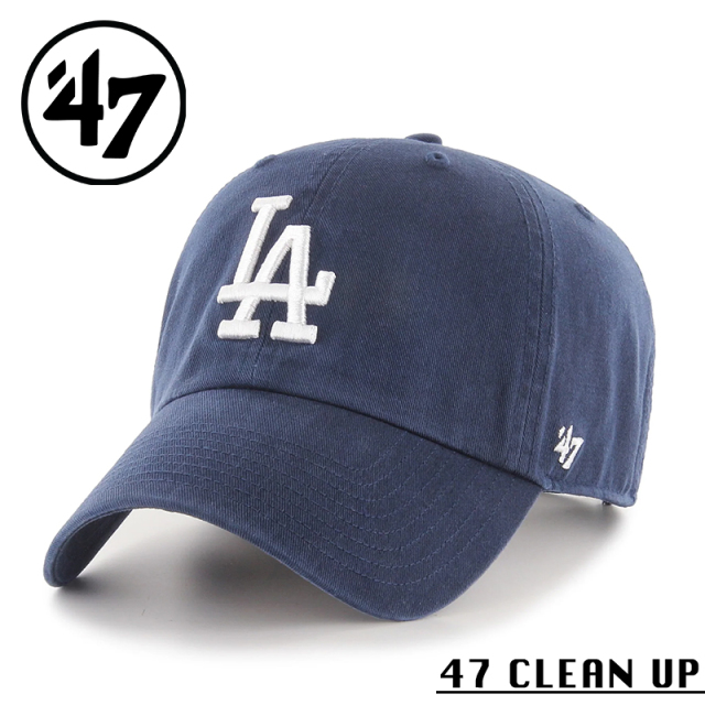 ★カートで割引対象品★【メーカー取次】’47 Brand フォーティーセブン・ブランド 14751212 47 CLEAN UP ロサンゼルス・ドジャース ネイビー【Sx】【R】