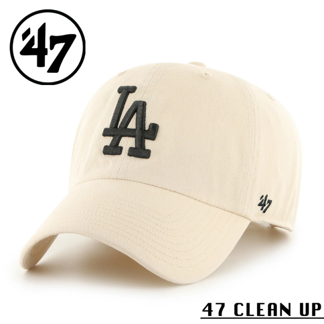 ★カートで割引対象品★【メーカー取次】’47 Brand フォーティーセブン・ブランド 14751213 47 CLEAN UP ロサンゼルス・ドジャース ナチュラル【Sx】【R】