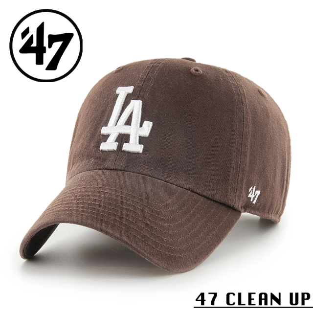 ★カートで割引対象品★【メーカー取次】’47 Brand フォーティーセブン・ブランド 14751219 47 CLEAN UP ロサンゼルス・ドジャース ブラウン【Sx】【R】