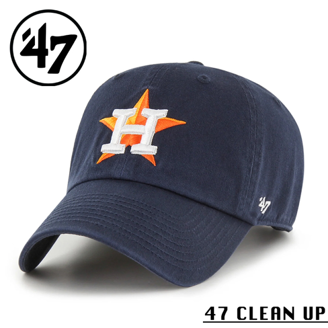 ★カートで割引対象品★【メーカー取次】’47 Brand フォーティーセブン・ブランド 14751225 47 CLEAN UP ヒューストン・アストロズ ネイビー【Sx】【R】