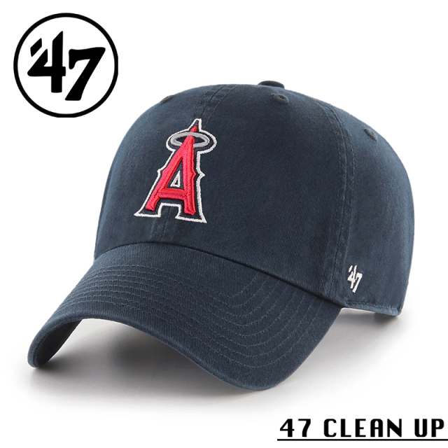 ★カートで割引対象品★【メーカー取次】’47 Brand フォーティーセブン・ブランド 14751231 47 CLEAN UP ロサンゼルス・エンゼルス ネイビー【Sx】【R】