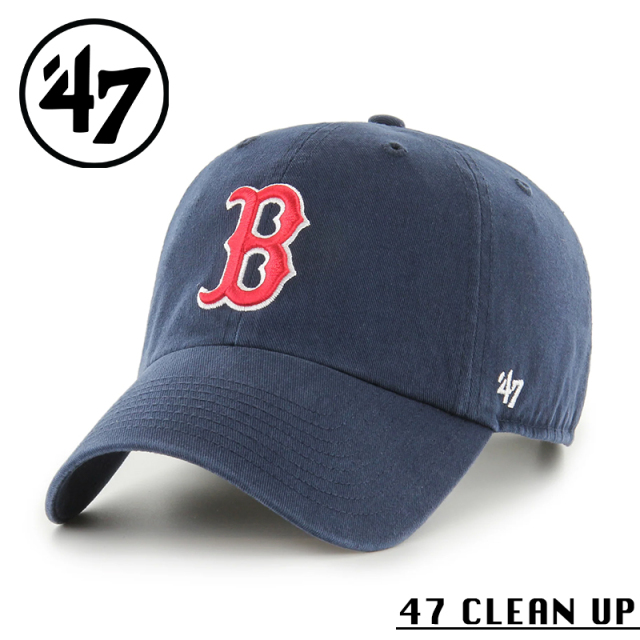 ★カートで割引対象品★【メーカー取次】’47 Brand フォーティーセブン・ブランド 14751236 47 CLEAN UP ボストン レッドソックス キャップ ネイビー【Sx】【R】