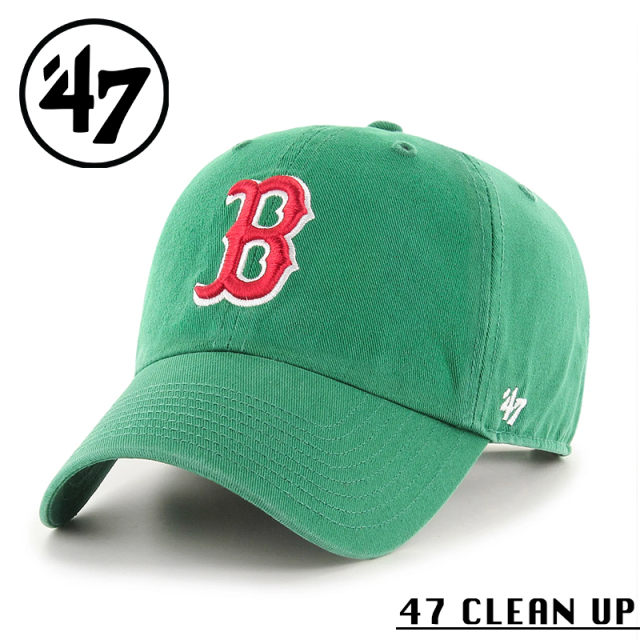 ★カートで割引対象品★【メーカー取次】’47 Brand フォーティーセブン・ブランド 14751239 47 CLEAN UP ボストン・レッドソックス キャップ ケリー【Sx】【R】