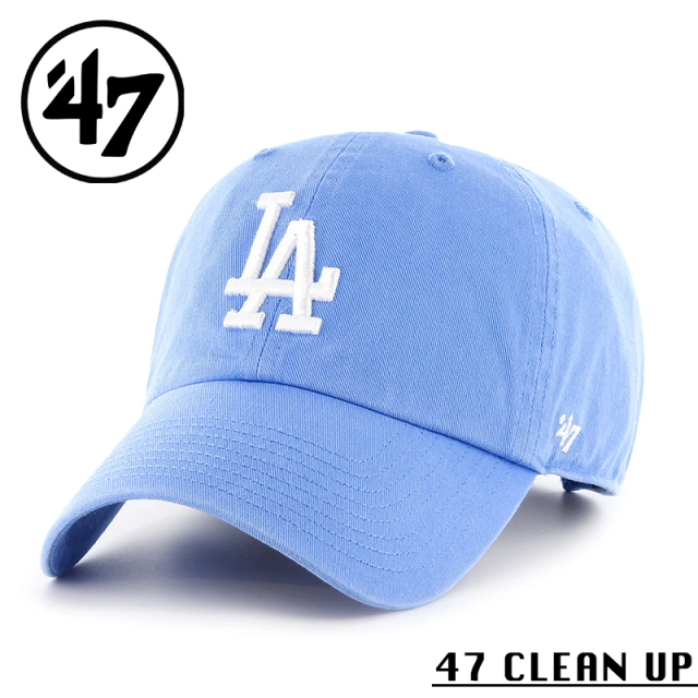 ★カートで割引対象品★【メーカー取次】’47 Brand フォーティーセブン・ブランド 14751250 47 CLEAN UP ノーループラベル ロサンゼルス・ドジャース ペリウィンクル【Sx】【R】