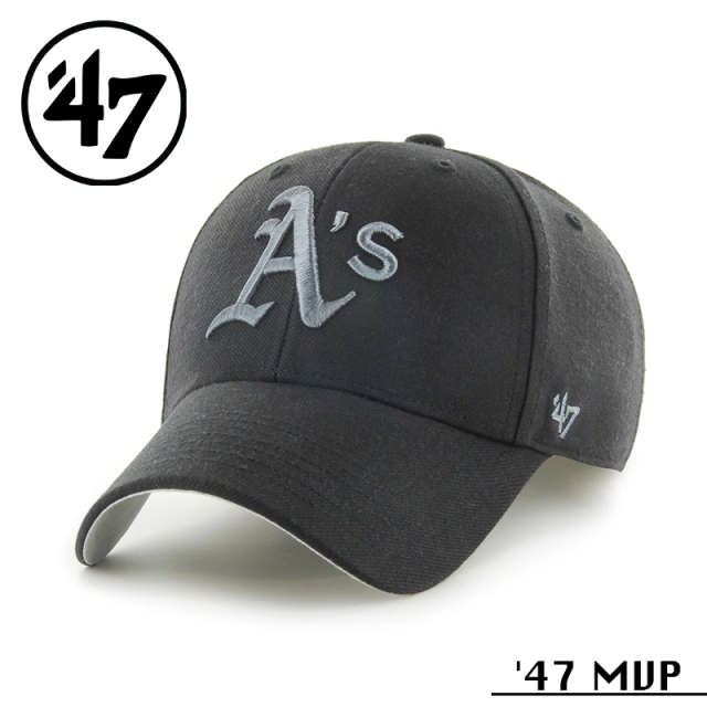 ★カートで割引対象品★【メーカー取次】’47 Brand フォーティーセブン・ブランド 14751280 47 MVP オークランド・アスレチックス ブラック【Sx】【R】