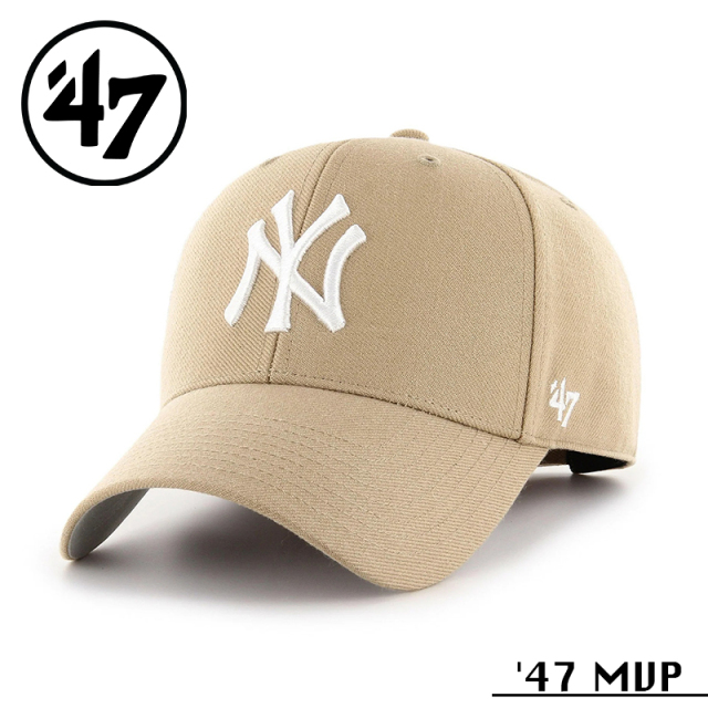 ★カートで割引対象品★【メーカー取次】’47 Brand フォーティーセブン・ブランド 14751288 47 MVP ニューヨーク・ヤンキース カーキ×ホワイト【Sx】【R】
