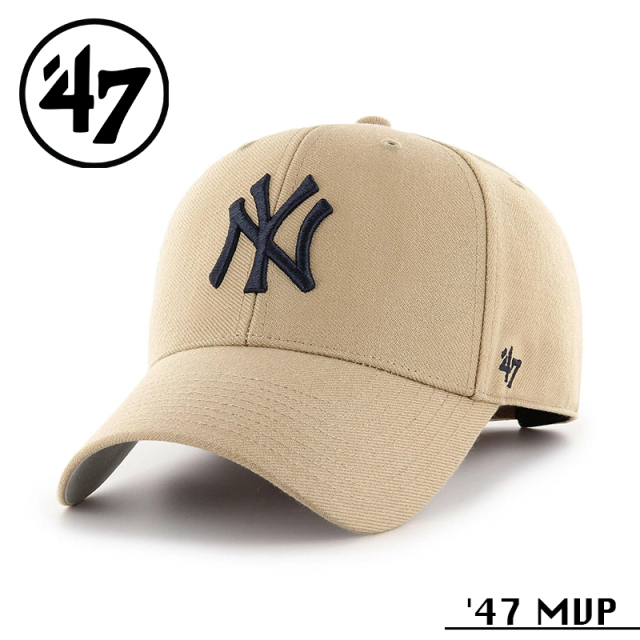 ★カートで割引対象品★【メーカー取次】’47 Brand フォーティーセブン・ブランド 14751289 47 MVP ニューヨーク・ヤンキース カーキ×ネイビー【Sx】【R】