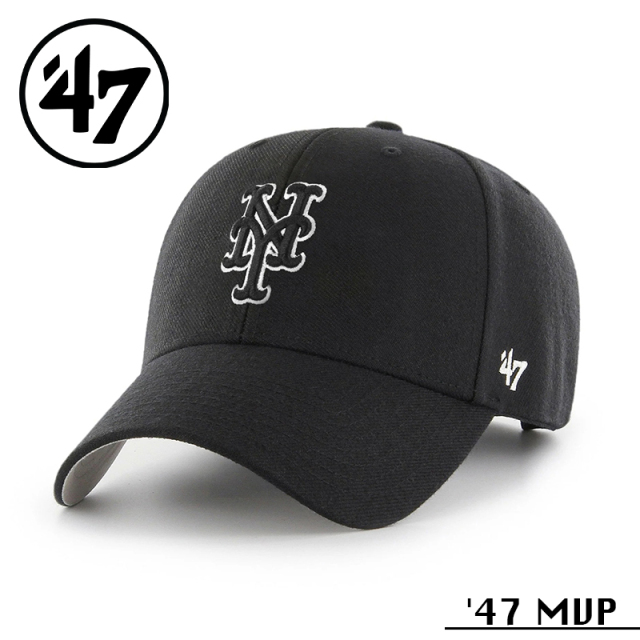 ★カートで割引対象品★【メーカー取次】’47 Brand フォーティーセブン・ブランド 14751299 47 MVP ニューヨーク・メッツ ブラック【Sx】【R】