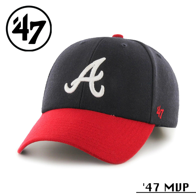 ★カートで割引対象品★【メーカー取次】’47 Brand フォーティーセブン・ブランド 14751336 47 MVP アトランタ・ブレーブス ホーム ネイビー【Sx】【R】
