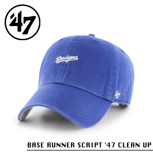 ★カートで割引対象品★【メーカー取次】’47 Brand フォーティーセブン・ブランド 14751375 BASE RUNNER SCRIPT ’47 CLEAN UP ロサンゼルス・ドジャース ロイヤル【Sx】【R】